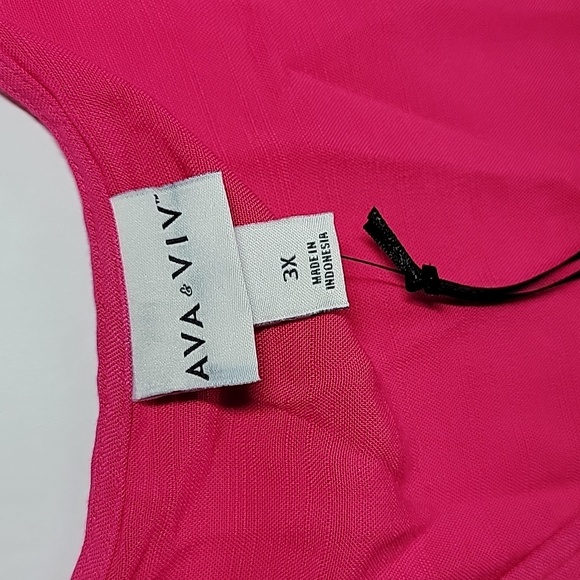 AVA & VIV  LONG SLEEVE FLARE MINI DRESS/ 3X. - Picture 11 of 13